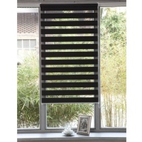 Штора Затемняющая рулонная ДеньНочь 37 x 100 см серый LA REDOUTE INTERIEURS  фото, kupilegko.ru